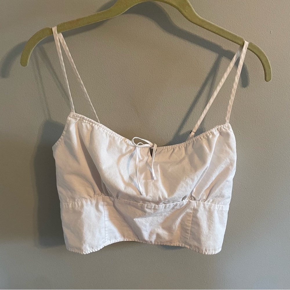 White Abercrombie tank top